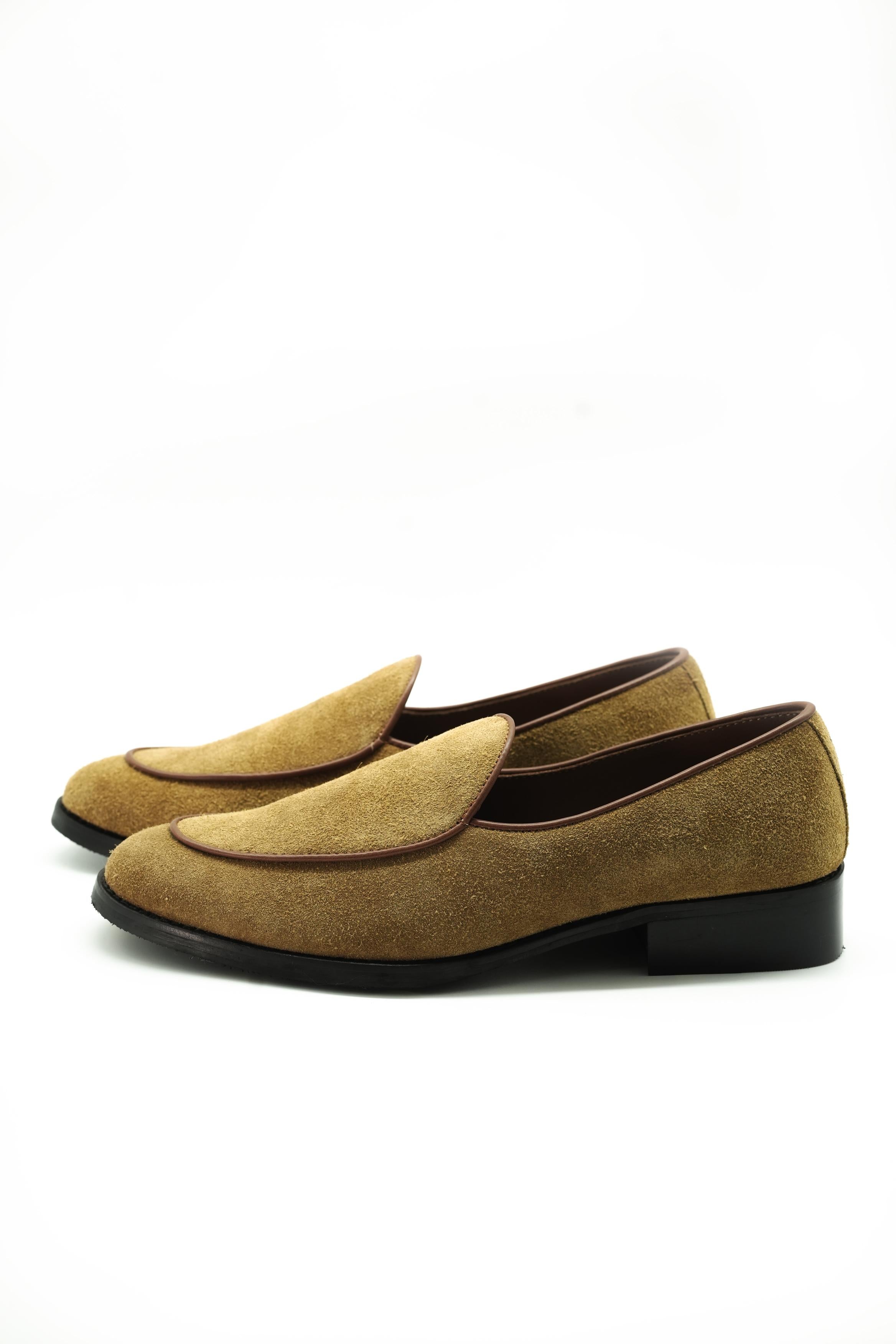 Alberto Suede Cow leather Loafers-Tan