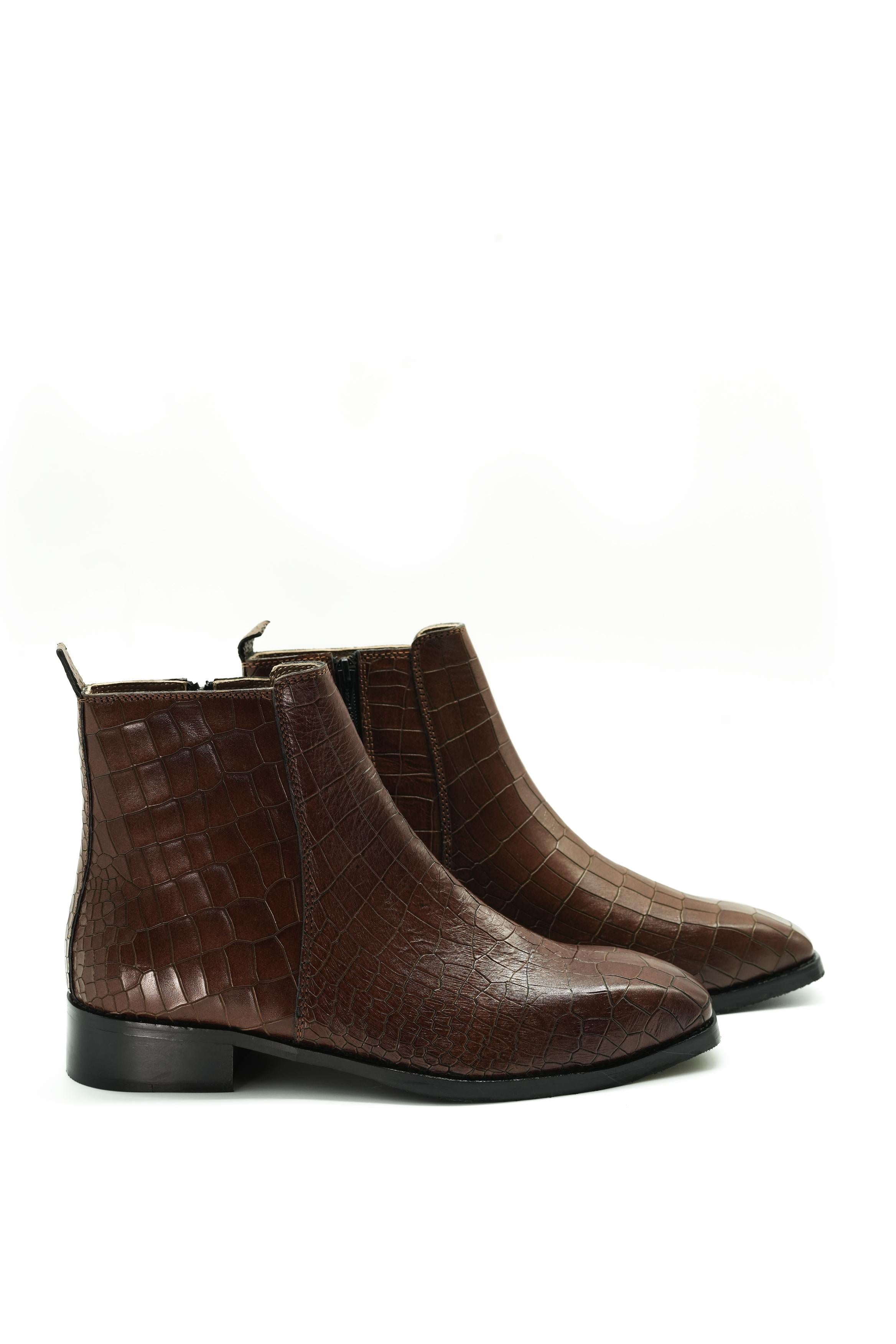 Vittorio Premium Croc Chelsea Boots