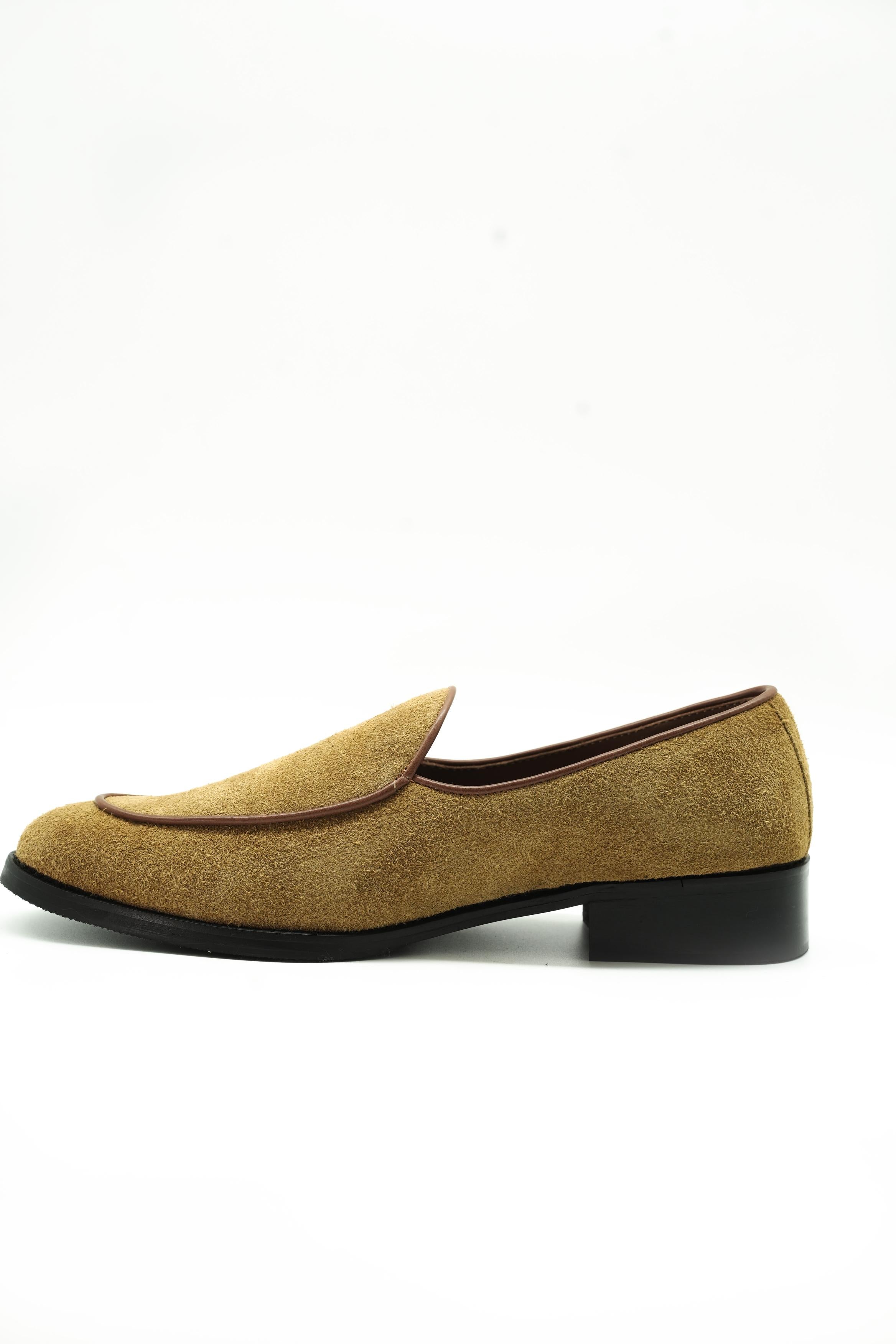 Alberto Suede Cow leather Loafers-Tan