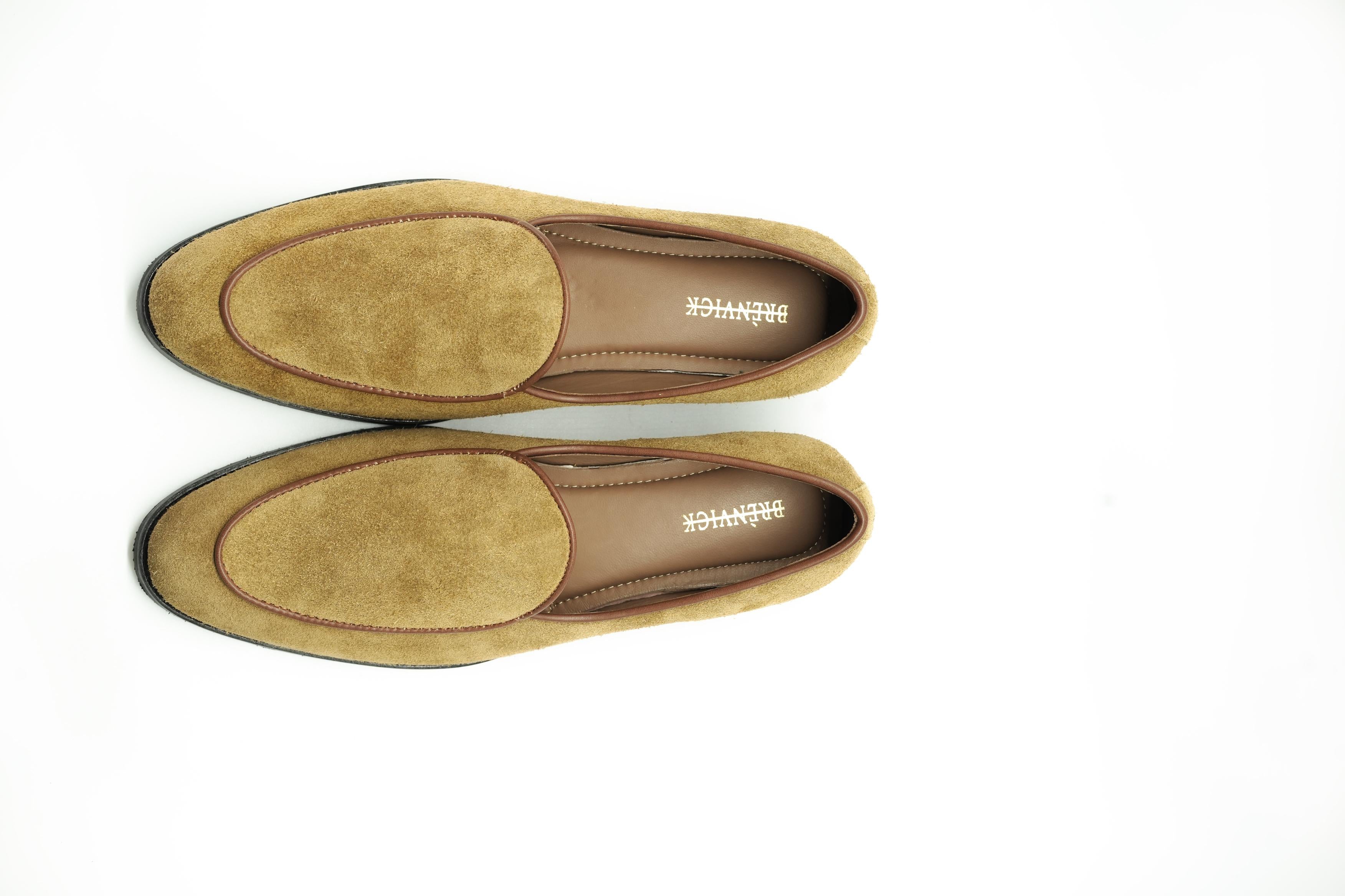 Alberto Suede Cow leather Loafers-Tan